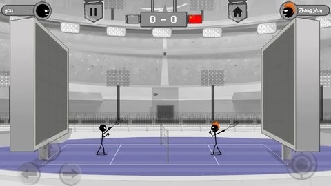 火柴人羽毛球单机版高清大图 火柴人羽毛球单机版1.0.8